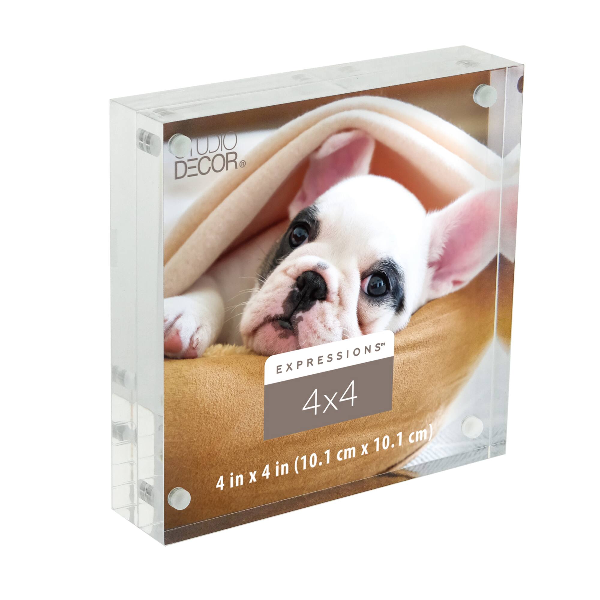 Expressions™ 4" x 4" Clear Acrylic Block Frame by Studio Décor®